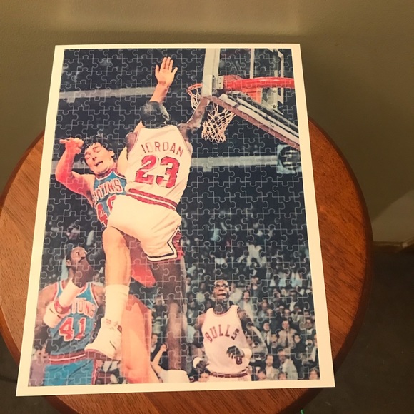 MICHAEL AIR JORDAN 8.5x11 BULLS VINTAGE GLOSSY PUZZLE DESIGN WALL/LOCKER POSTER! - Picture 4 of 4